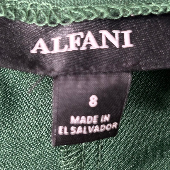Alfani Women's Size 8 Pants Trousers Wide-leg Straight-leg Emerald Green - Picture 5 of 16